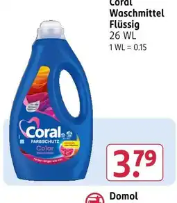 Rossmann Coral waschmittel flüssig Angebot