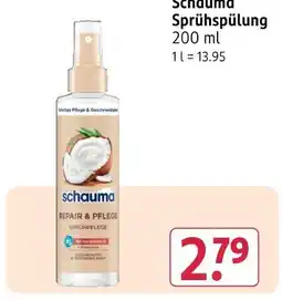 Rossmann Schauma sprühspülung Angebot