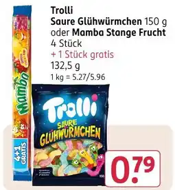 Rossmann Trolli saure glühwürmchen Angebot