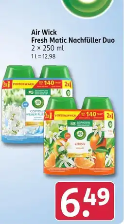 Rossmann Air wick fresh matic nachfüller duo Angebot