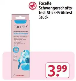 Rossmann Facelle schwangerschaftstest stick-frühtest Angebot