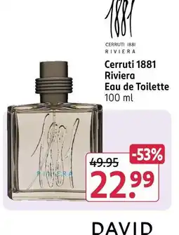 Rossmann Cerruti 1881 riviera Angebot