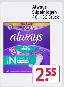 Rossmann Always slipeinlagen Angebot