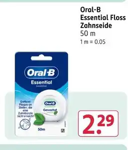 Rossmann Oral-b essential floss zahnseide Angebot