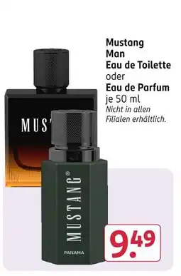 Rossmann Mustang man eau de toilette oder eau de parfum Angebot