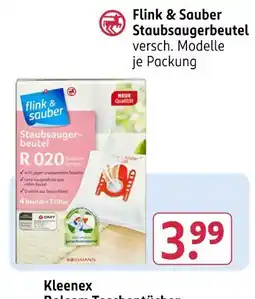 Rossmann Flink & sauber staubsaugerbeutel Angebot