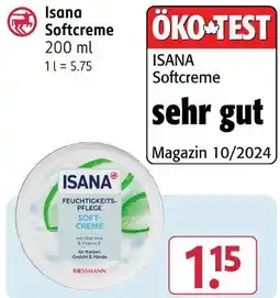 Rossmann Isana softcreme Angebot