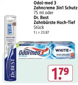 Rossmann Odol-med 3 zahncreme 3in1 schutz Angebot