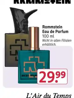 Rossmann Rammstein eau de parfum Angebot