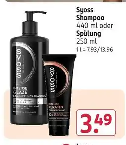 Rossmann Syoss shampoo Angebot