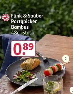 Rossmann Flink & sauber partypicker bambus Angebot