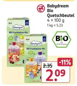 Rossmann Babydream bio quetschbeutel Angebot
