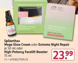 Rossmann Spilanthox therapy mega glow cream Angebot