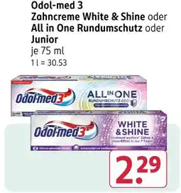 Rossmann Odol-med 3 white & shine Angebot