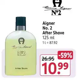Rossmann Aigner no. 2 after shave Angebot