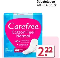 Rossmann Carefree slipeinlagen Angebot