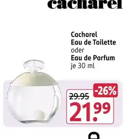 Rossmann Cacharel eau de toilette oder eau de parfum Angebot