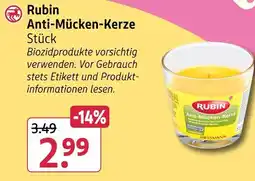 Rossmann Rubin anti-mücken-kerze Angebot