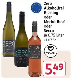Rossmann Zero alkoholfrei riesling Angebot