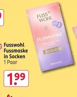 Rossmann Fusswohl fussmaske in socken Angebot