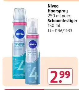 Rossmann Nivea haarspray Angebot