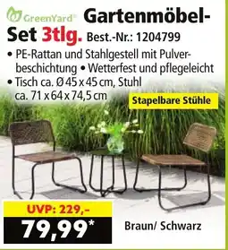 Norma GreenYard Gartenmöbel-Set 3tlg. Angebot