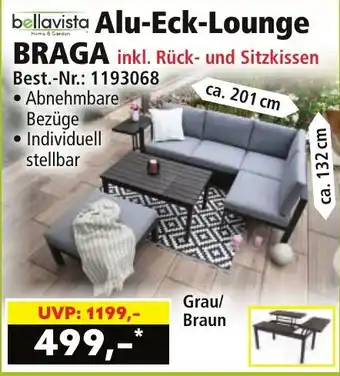 Norma bellavista Alu-Eck-Lounge BRAGA Angebot