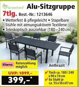 Norma GreenYard Alu-Sitzgruppe Angebot