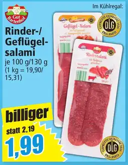 Norma Gut Bartenhof Rinder-/Geflügelsalami Angebot