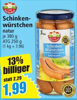 Norma Schinkenwürstchen natur Gut Bartenhof Angebot