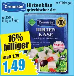 Norma Cremisée Hirtenkäse griechischer Art Angebot