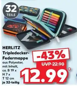 Kaufland HERLITZ Tripledecker-Federmappe Angebot