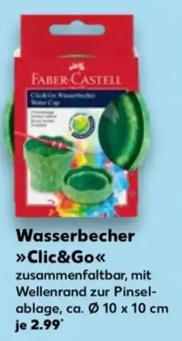 Kaufland Faber-Castell Clic&Go Wasserbecher Angebot
