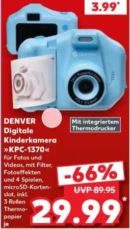 Kaufland DENVER Digitale Kinderkamera »KPC-1370« Angebot