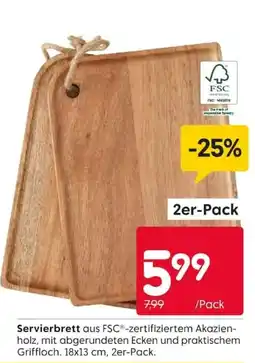 Rusta Servierbrett aus FSC®-zertifiziertem Akazienholz Angebot