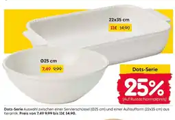 Rusta Dots-Serie Servierschüssel oder Auflaufform Angebot
