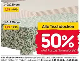 Rusta Alle Tischdecken Angebot