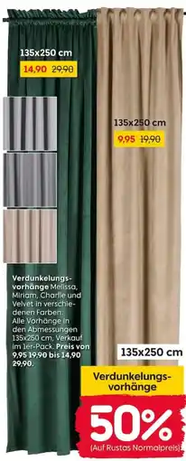 Rusta Verdunkelungsvorhänge Angebot