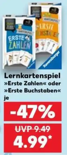 Kaufland Lernkartenspiel »Erste Zahlen« oder »Erste Buchstaben« Ravensburger Angebot