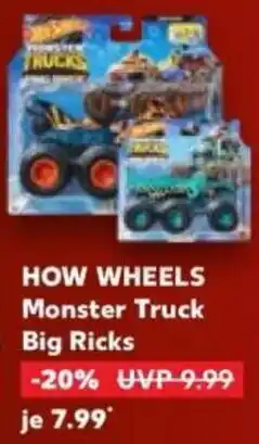 Kaufland HOW WHEELS Monster Truck Big Ricks Angebot