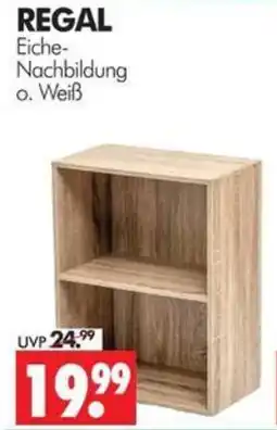 Wreesmann REGAL Eiche-Nachbildung o. Weiß Angebot