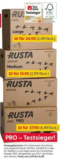 Rusta RUSTA Umzugskartons Angebot