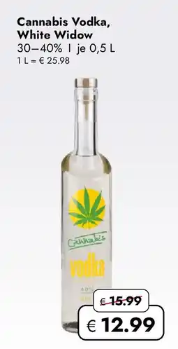 Travel Free Cannabis Vodka, White Widow Angebot
