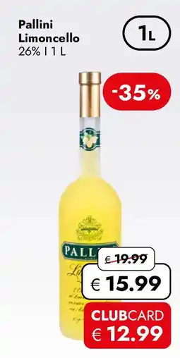 Travel Free Pallini Limoncello 26% 11 L Angebot
