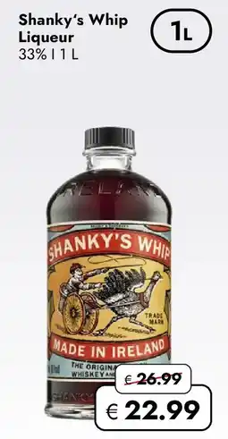 Travel Free Shanky's Whip Liqueur Angebot