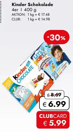 Travel Free Kinder Schokolade Angebot