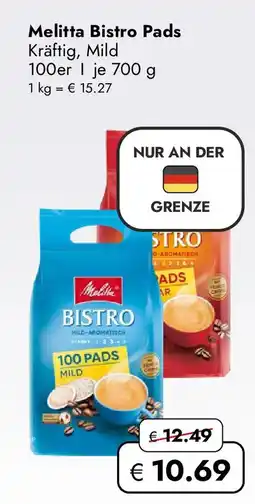 Travel Free Melitta Bistro Pads Kräftig, Mild Angebot