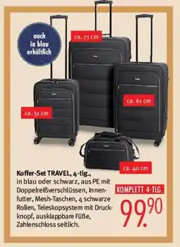 Trends Möbel Koffer-Set TRAVEL, 4-tlg. Angebot