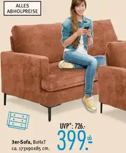 Trends Möbel 3er-Sofa Angebot