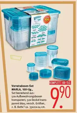 Trends Möbel Vorratsdosen-Set MARLA, 100-tlg. Angebot